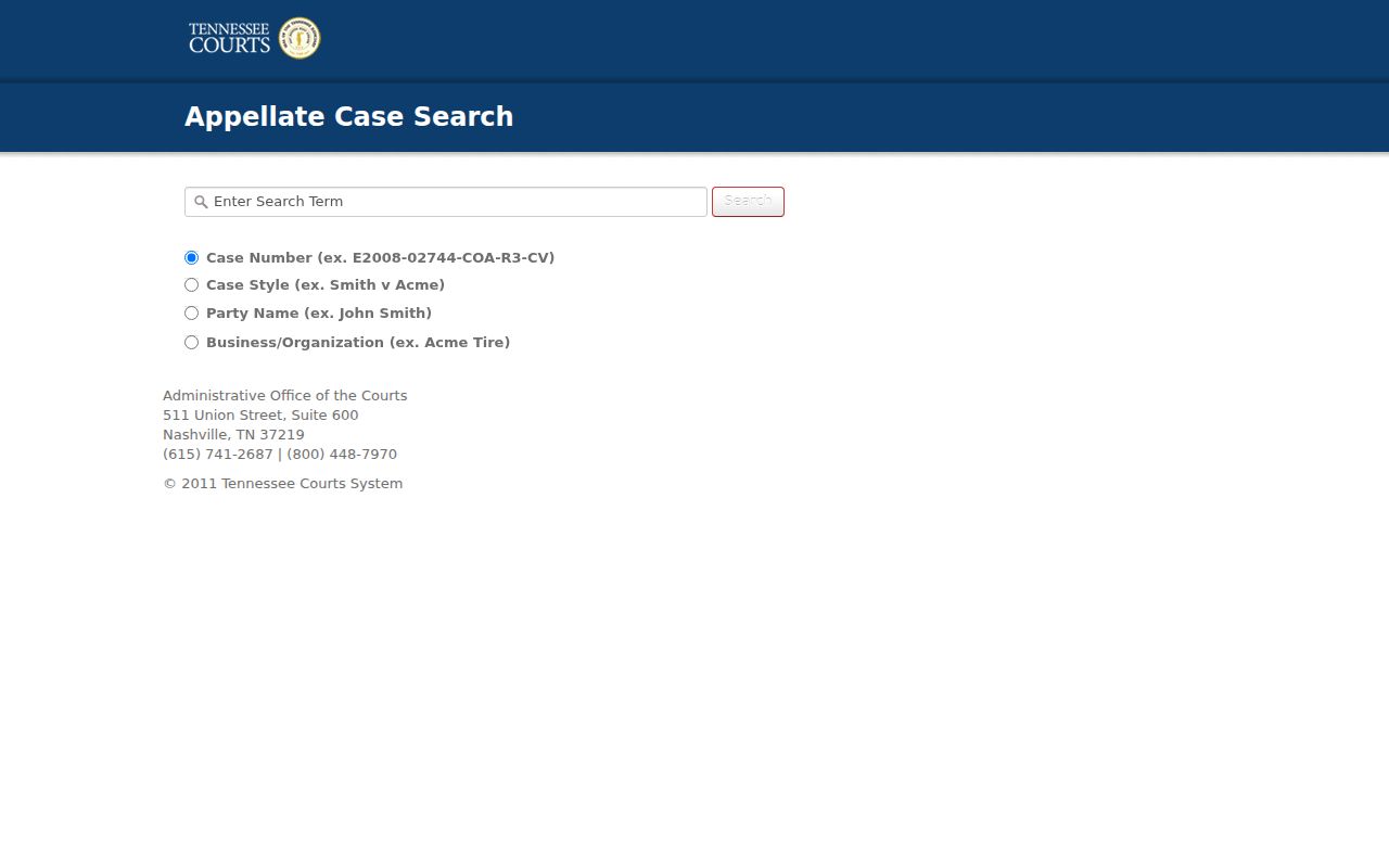 Carter County criminal court case Public Case History search